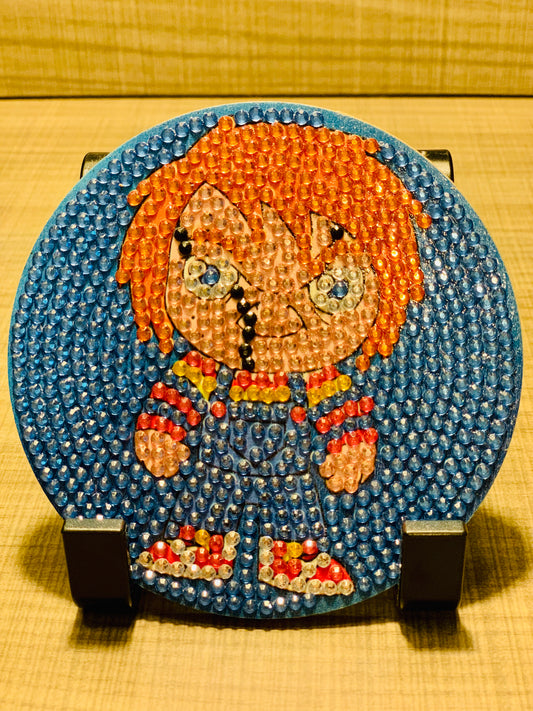 Diamond Painted Chucky Coaster