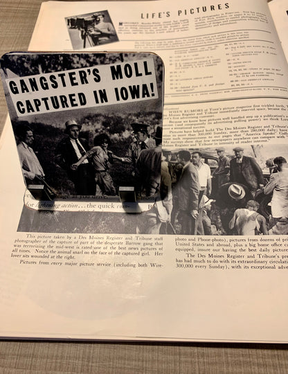1936 Vintage Coaster Gangster Moll Captured