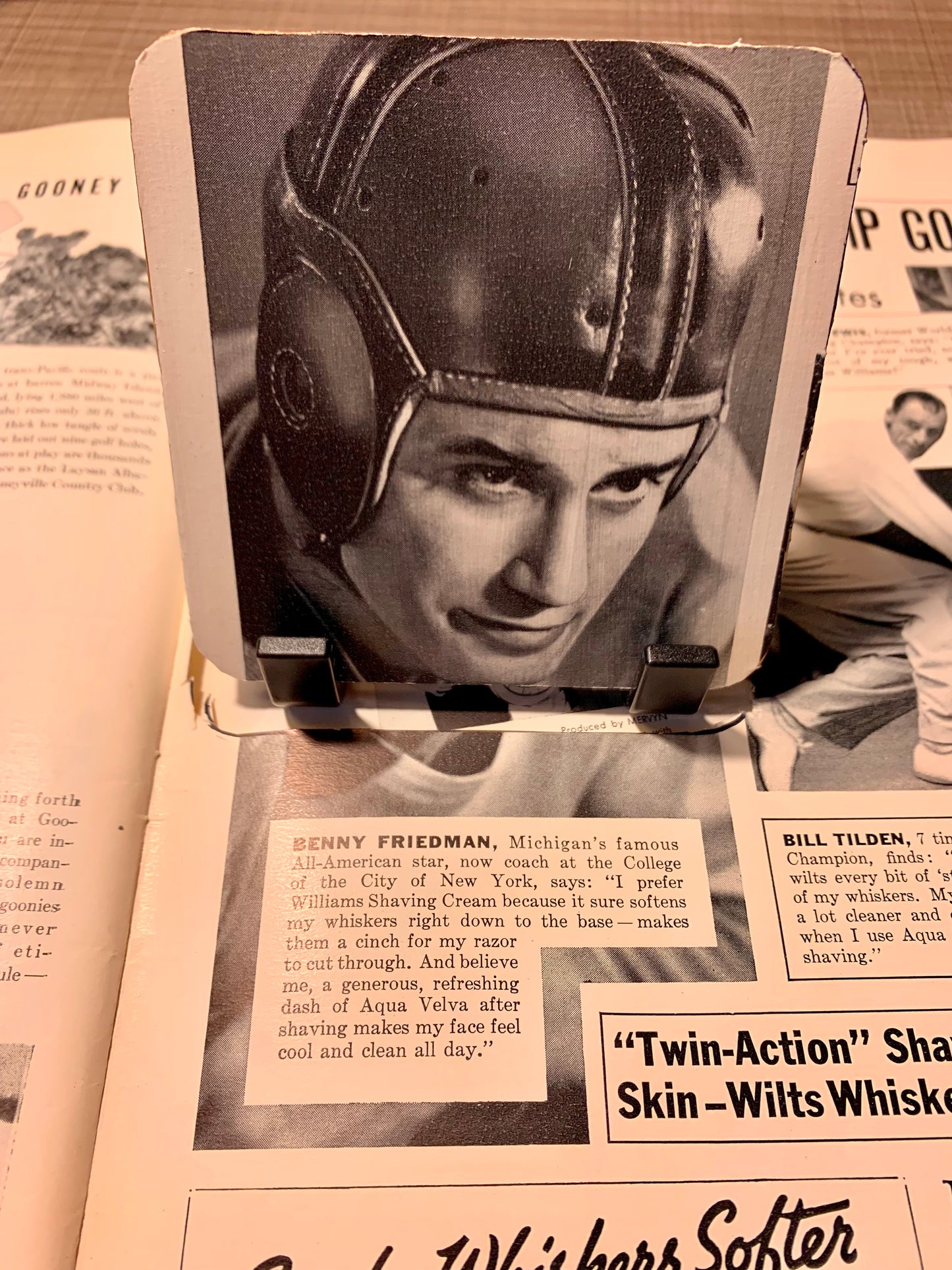 1936 Vintage Coaster Benny Friedman